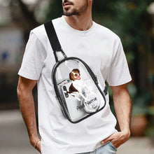 Load image into Gallery viewer, Personalized Brittany Spaniel Love Unisex Transparent Sling Bag-Accessories-Brittany Spaniel-Unisex Transparent Sling Bag-Transparent-One Size-4