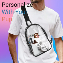 Load image into Gallery viewer, Brittany Spaniel transparent-sling-bag-single