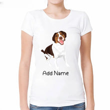 Load image into Gallery viewer, Personalized Brittany Spaniel Mom T Shirt for Women-Customizer-Apparel, Brittany Spaniel, Dog Mom Gifts, Personalized, Shirt, T Shirt-2