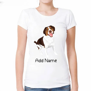 Personalized Brittany Spaniel Mom T Shirt for Women-Customizer-Apparel, Brittany Spaniel, Dog Mom Gifts, Personalized, Shirt, T Shirt-2