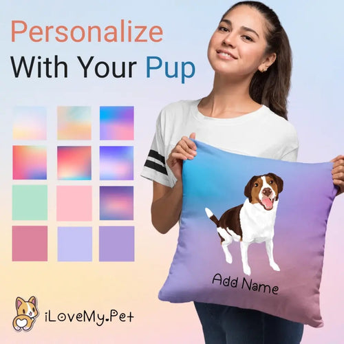 Personalized Brittany Spaniel Soft Plush Pillowcase-Home Decor-Brittany Spaniel, Dog Dad Gifts, Dog Mom Gifts, Home Decor, Personalized, Pillows-1