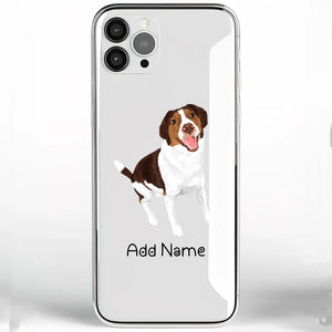 Personalized Brittany Spaniel Soft Shell Phone Cover-Cell Phone Accessories-Accessories, Brittany Spaniel, Dog Mom Gifts, Personalized, Phone Case-Phone Cover-Transparent TPU-One Size-2