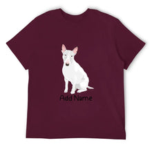 Load image into Gallery viewer, Personalized Bull Terrier Dad Cotton T Shirt-Apparel-Apparel, Bull Terrier, Dog Dad Gifts, Personalized, Shirt, T Shirt-Men&#39;s Cotton T Shirt-Maroon-Medium-15