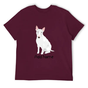 Personalized Bull Terrier Dad Cotton T Shirt-Apparel-Apparel, Bull Terrier, Dog Dad Gifts, Personalized, Shirt, T Shirt-Men's Cotton T Shirt-Maroon-Medium-15