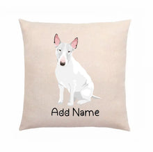 Load image into Gallery viewer, Personalized Bull Terrier Linen Pillowcase-Linen Pillow Case-Cotton-Linen-16&quot;x16&quot;