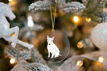 Load image into Gallery viewer, Personalized Bull Terrier Love Christmas Tree Ornaments-Christmas Ornament-Bull Terrier, Christmas, Personalized-Christmas Tree Ornaments-Transparent-3.5&quot; or 8.9 cm-4