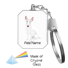 Load image into Gallery viewer, Personalized Bull Terrier Love Crystal Glass Keychain-Accessories-Bull Terrier-Crystal Keychain-Glass Crystal-One Size-2