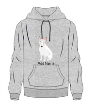 Load image into Gallery viewer, Personalized Bull Terrier Love Men&#39;s Warm Hoodie Sweatshirt-Apparel-Apparel, Bull Terrier, Dog Dad Gifts, Hoodie, Personalized, Sweatshirt-Men&#39;s Warm Hoodie Sweatshirt-Gray-S-10