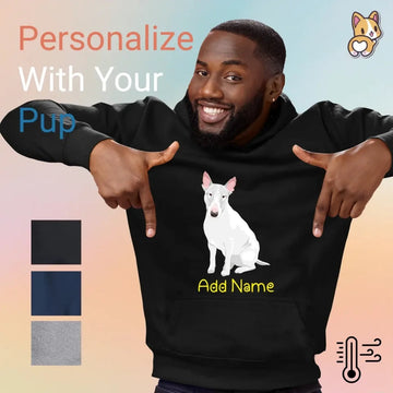Personalized Bull Terrier Love Mens Warm Hoodie Sweatshirt 360x