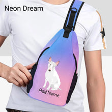 Load image into Gallery viewer, Personalized Bull Terrier Love Unisex Sling Bag Backpack-Accessories-Bull Terrier-Unisex Sling Bag Backpack-Neon Dream-One Size-17