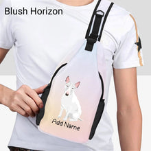 Load image into Gallery viewer, Personalized Bull Terrier Love Unisex Sling Bag Backpack-Accessories-Bull Terrier-Unisex Sling Bag Backpack-Blush Horizon-One Size-20