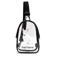 Load image into Gallery viewer, Personalized Bull Terrier Love Unisex Transparent Sling Bag-Accessories-Bull Terrier-Unisex Transparent Sling Bag-Transparent-One Size-2