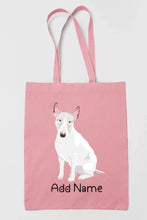 Load image into Gallery viewer, Personalized Bull Terrier Love Zippered Tote Bag-Accessories-Accessories, Bags, Bull Terrier, Dog Mom Gifts, Personalized-11