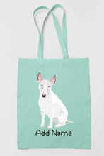 Load image into Gallery viewer, Personalized Bull Terrier Love Zippered Tote Bag-Accessories-Accessories, Bags, Bull Terrier, Dog Mom Gifts, Personalized-12