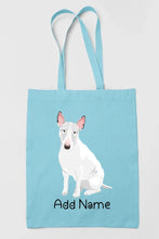 Load image into Gallery viewer, Personalized Bull Terrier Love Zippered Tote Bag-Accessories-Accessories, Bags, Bull Terrier, Dog Mom Gifts, Personalized-13