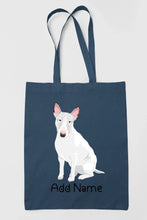 Load image into Gallery viewer, Personalized Bull Terrier Love Zippered Tote Bag-Accessories-Accessories, Bags, Bull Terrier, Dog Mom Gifts, Personalized-14