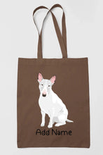 Load image into Gallery viewer, Personalized Bull Terrier Love Zippered Tote Bag-Accessories-Accessories, Bags, Bull Terrier, Dog Mom Gifts, Personalized-15