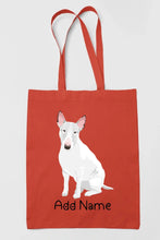 Load image into Gallery viewer, Personalized Bull Terrier Love Zippered Tote Bag-Accessories-Accessories, Bags, Bull Terrier, Dog Mom Gifts, Personalized-16