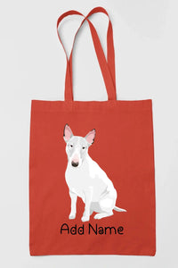 Personalized Bull Terrier Love Zippered Tote Bag-Accessories-Accessories, Bags, Bull Terrier, Dog Mom Gifts, Personalized-16