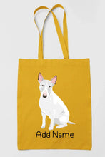 Load image into Gallery viewer, Personalized Bull Terrier Love Zippered Tote Bag-Accessories-Accessories, Bags, Bull Terrier, Dog Mom Gifts, Personalized-17