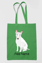 Load image into Gallery viewer, Personalized Bull Terrier Love Zippered Tote Bag-Accessories-Accessories, Bags, Bull Terrier, Dog Mom Gifts, Personalized-18