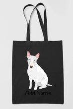 Load image into Gallery viewer, Personalized Bull Terrier Love Zippered Tote Bag-Accessories-Accessories, Bags, Bull Terrier, Dog Mom Gifts, Personalized-19