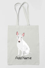 Load image into Gallery viewer, Personalized Bull Terrier Love Zippered Tote Bag-Accessories-Accessories, Bags, Bull Terrier, Dog Mom Gifts, Personalized-3