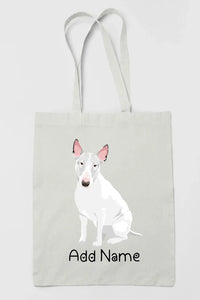 Personalized Bull Terrier Love Zippered Tote Bag-Accessories-Accessories, Bags, Bull Terrier, Dog Mom Gifts, Personalized-3