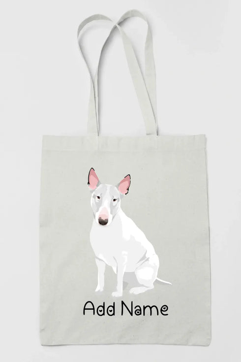 Personalized Bull Terrier Love Zippered Tote Bag-Accessories-Accessories, Bags, Bull Terrier, Dog Mom Gifts, Personalized-3