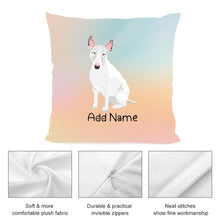 Load image into Gallery viewer, Personalized Bull Terrier Soft Plush Pillowcase-Home Decor-Bull Terrier, Dog Dad Gifts, Dog Mom Gifts, Home Decor, Personalized, Pillows-3