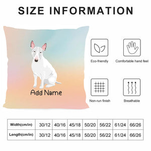 Personalized Bull Terrier Soft Plush Pillowcase-Home Decor-Bull Terrier, Dog Dad Gifts, Dog Mom Gifts, Home Decor, Personalized, Pillows-4