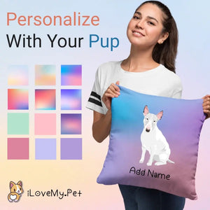 Personalized Bull Terrier Soft Plush Pillowcase-Home Decor-Bull Terrier, Dog Dad Gifts, Dog Mom Gifts, Home Decor, Personalized, Pillows-1