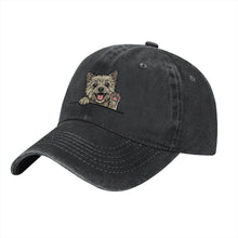 Load image into Gallery viewer, Personalized Cairn Terrier Baseball Cap - Waving Cairn Terrier Design - Match Your Dog's Coat Color-Hats &amp; Caps-Accessories,Baseball Caps,Cairn Terrier,Dog Dad Gifts,Dog Mom Gifts-7