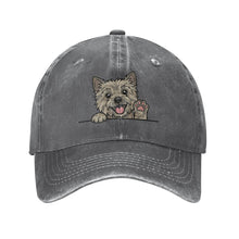 Load image into Gallery viewer, Personalized Cairn Terrier Baseball Cap - Waving Cairn Terrier Design - Match Your Dog's Coat Color-Hats &amp; Caps-Accessories,Baseball Caps,Cairn Terrier,Dog Dad Gifts,Dog Mom Gifts-Deep Heather-One Size-3