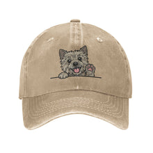 Load image into Gallery viewer, Personalized Cairn Terrier Baseball Cap - Waving Cairn Terrier Design - Match Your Dog's Coat Color-Hats &amp; Caps-Accessories,Baseball Caps,Cairn Terrier,Dog Dad Gifts,Dog Mom Gifts-Natural-One Size-4