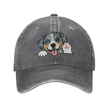 Load image into Gallery viewer, Personalized Catahoula Baseball Cap - Waving Catahoula Design - Match Your Dog's Coat Color-Hats &amp; Caps-Accessories,Baseball Caps,Catahoula,Dog Dad Gifts,Dog Mom Gifts-Deep Heather-One Size-2
