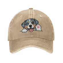 Load image into Gallery viewer, Personalized Catahoula Baseball Cap - Waving Catahoula Design - Match Your Dog's Coat Color-Hats &amp; Caps-Accessories,Baseball Caps,Catahoula,Dog Dad Gifts,Dog Mom Gifts-Natural-One Size-4