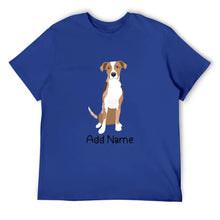 Load image into Gallery viewer, Personalized Catahoula Dad Cotton T Shirt-Apparel-Apparel, Catahoula, Dog Dad Gifts, Personalized, Shirt, T Shirt-Men&#39;s Cotton T Shirt-Blue-Medium-11