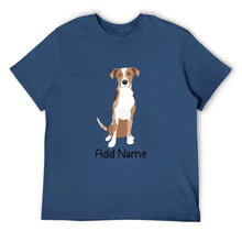 Load image into Gallery viewer, Personalized Catahoula Dad Cotton T Shirt-Apparel-Apparel, Catahoula, Dog Dad Gifts, Personalized, Shirt, T Shirt-Men&#39;s Cotton T Shirt-Navy Blue-Medium-12