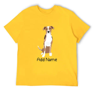 Personalized Catahoula Dad Cotton T Shirt-Apparel-Apparel, Catahoula, Dog Dad Gifts, Personalized, Shirt, T Shirt-Men's Cotton T Shirt-Yellow-Medium-13