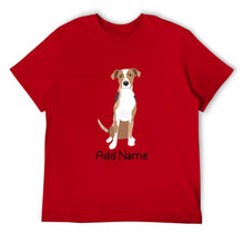 Load image into Gallery viewer, Personalized Catahoula Dad Cotton T Shirt-Apparel-Apparel, Catahoula, Dog Dad Gifts, Personalized, Shirt, T Shirt-Men&#39;s Cotton T Shirt-Red-Medium-14