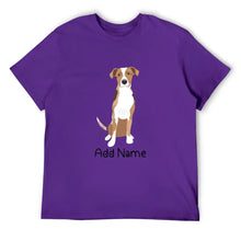 Load image into Gallery viewer, Personalized Catahoula Dad Cotton T Shirt-Apparel-Apparel, Catahoula, Dog Dad Gifts, Personalized, Shirt, T Shirt-Men&#39;s Cotton T Shirt-Purple-Medium-18