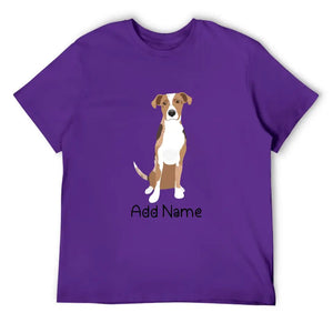 Personalized Catahoula Dad Cotton T Shirt-Apparel-Apparel, Catahoula, Dog Dad Gifts, Personalized, Shirt, T Shirt-Men's Cotton T Shirt-Purple-Medium-18