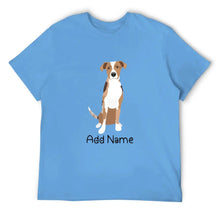 Load image into Gallery viewer, Personalized Catahoula Dad Cotton T Shirt-Apparel-Apparel, Catahoula, Dog Dad Gifts, Personalized, Shirt, T Shirt-Men&#39;s Cotton T Shirt-Sky Blue-Medium-2