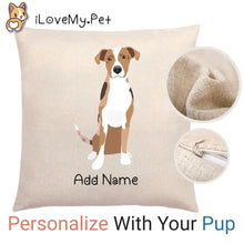 Load image into Gallery viewer, Personalized Catahoula Linen Pillowcase-Linen Pillow Case-Cotton-Linen-16"x16"
