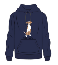 Load image into Gallery viewer, Personalized Catahoula Love Men&#39;s Warm Hoodie Sweatshirt-Apparel-Apparel, Catahoula, Dog Dad Gifts, Hoodie, Personalized, Sweatshirt-Men&#39;s Warm Hoodie Sweatshirt-Navy Blue-S-2