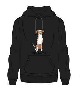 Personalized Catahoula Love Men's Warm Hoodie Sweatshirt-Apparel-Apparel, Catahoula, Dog Dad Gifts, Hoodie, Personalized, Sweatshirt-Men's Warm Hoodie Sweatshirt-Black-S-9