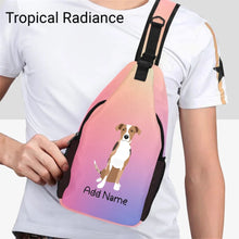 Load image into Gallery viewer, Personalized Catahoula Love Unisex Sling Bag Backpack-Accessories-Catahoula-Unisex Sling Bag Backpack-Tropical Radiance-One Size-18