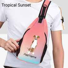 Load image into Gallery viewer, Personalized Catahoula Love Unisex Sling Bag Backpack-Accessories-Catahoula-Unisex Sling Bag Backpack-Tropical Sunset-One Size-19