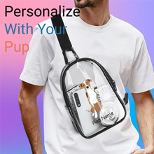 Load image into Gallery viewer, catahoula transparent-sling-bag-single